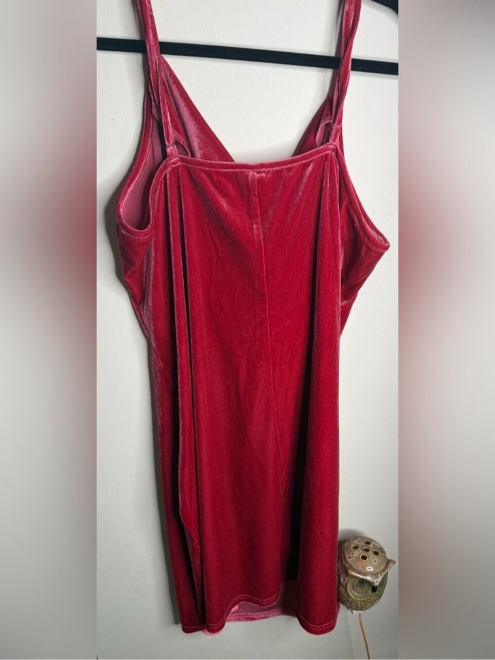 Velvet Cowl Neck Slip Dress - Picture 2 of 3